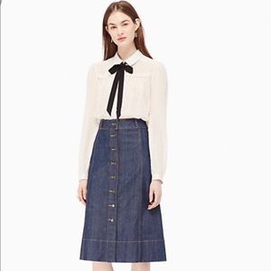 kate spade jean skirt